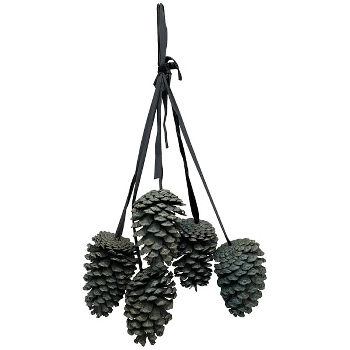 ZapfenHänger Aride, schwarz, Zapfen, 12x8x56 cm