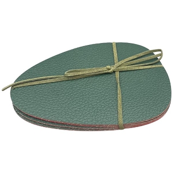 Untersetzer Set/4 SAC, grün, PVC, 10x9x0,2 cm