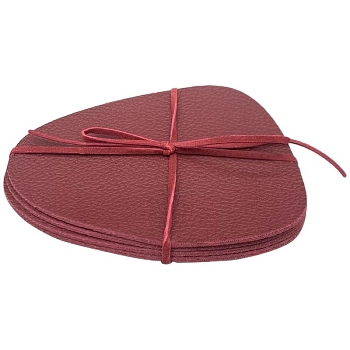 Untersetzer Set/4 SAC, rot, PVC, 10x9x0,2 cm