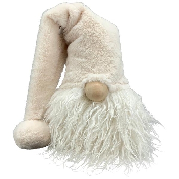 Wichtel Gnom RUNT, creme, Stoff, 15x15x28 cm