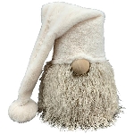 Wichtel Gnom RUNT, creme, Stoff, 19x19x33 cm