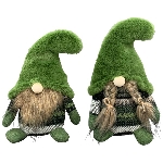 Wichtel Gnom RUNT, grün, Stoff, 14x12x23 cm