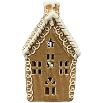LebkuchenHaus mit LED Gingerbread, Dolomite, 11x8,5x21 cm