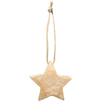 SternHänger Dost, Holz, 5x2x5 cm