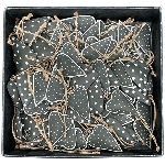 HerzHänger Teal, grau, Metall, 4x0,5x6 cm