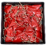 HerzHänger Enamel, rot, Metall, 4x1x6 cm