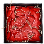 HerzHänger Enamel, rot, Metall, 5,5x1x8 cm