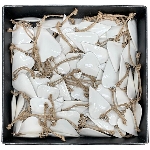 HerzHänger Enamel, weiß, Metall, 4x1x6 cm