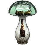 Pilz Vitreous, grün, Glas, 12x12x18,5 cm