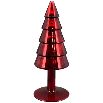 TannenBaum Vitreous, rot, Glas, 8x8x21 cm