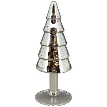 TannenBaum Vitreous, silber, Glas, 8x8x21 cm