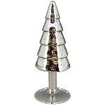 TannenBaum Vitreous, silber, Glas, 8x8x21 cm