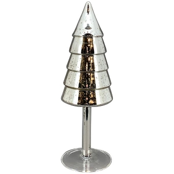 TannenBaum Vitreous, silber, Glas, 10x10x31 cm