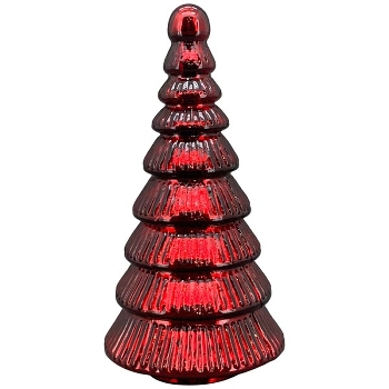 TannenBaum Vitreous, rot, Glas, 13x13x30 cm