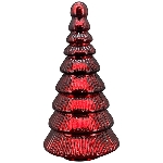 TannenBaum Vitreous, rot, Glas, 13x13x30 cm