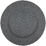 Platzteller AVOIR, schwarz, PP/PU, 33x33x2 cm