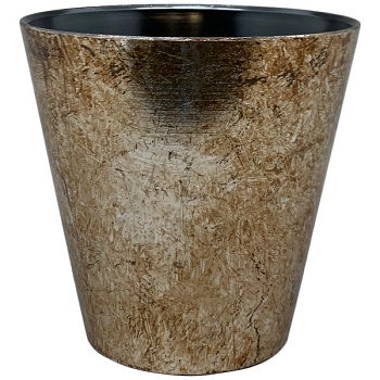 Topf AVOIR, silber, PP, 15x15x16 cm