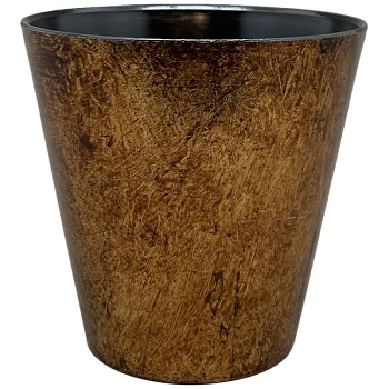 Topf AVOIR, gold, PP, 15x15x16 cm
