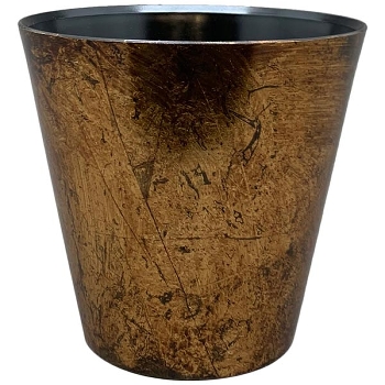 Topf AVOIR, gold, PP, 19,5x19,5x21 cm