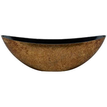 Schale AVOIR, gold, PP, 34x10x11 cm