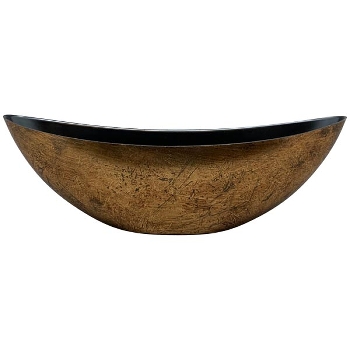 Schale AVOIR, gold, PP, 39x12x12,5 cm