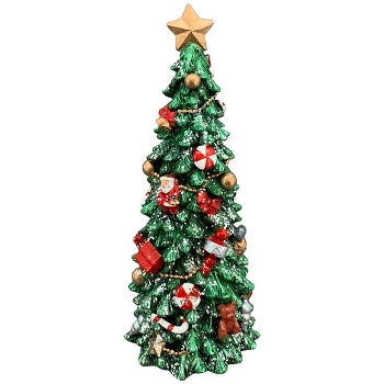TannenBaum Noél, bunt, Polyresin, 8,5x9x21 cm