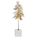 TannenBaum Aurum, Metall/Marmor, gold, 17x17x57 cm