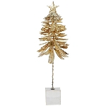 TannenBaum Aurum, Metall/Marmor, gold, 22x22x70 cm
