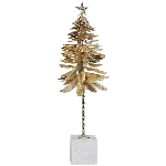 TannenBaum Aurum, Metall/Marmor, gold, 28x28x97 cm