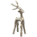 Rentier GROS, silber, Aluminium, 10x5x19 cm