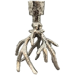 KerzenHalter GROS, silber, Aluminium, 8,25x8,25x10,5 cm