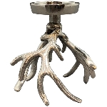 KerzenHalter GROS, silber, Aluminium, 10x10x11 cm