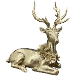 Rentier Lilian, Polyresin, gold, 25x16,1x25 cm