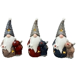 Santa LED Chrissie, Dolomite, 8,5x5,5x15,5 cm