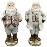 Santa Lilian, grau, Polyresin, 8x6x15,5 cm
