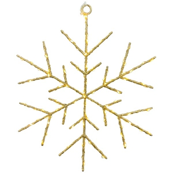 SnowflakeLED Lumière, Metal, 40x2x40 cm