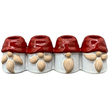 KerzenHalter Marta, rot, Stoneware, 20,5x5,8x6,3 cm