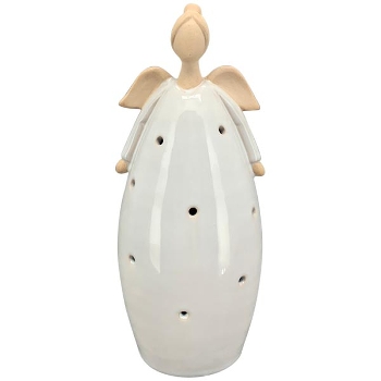Engel LED Marta, weiß, Stoneware, 7x6,8x17,1 cm