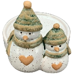KerzenHalter Marta, grün, Stoneware, 10,3x8,7x8,1 cm
