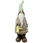 Gnom Lilian, grün, Polyresin, 14x12,5x35 cm