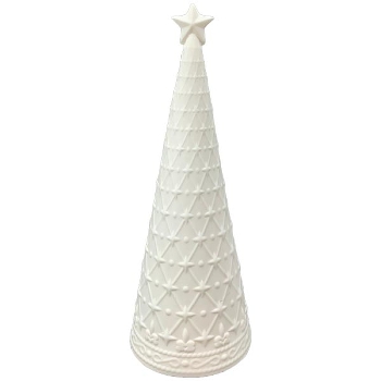 LED Baum CœuR, weiß, Porzellan, 7,8x7,7x21 cm