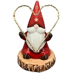 Santa mit LED Chrissie, Dolomite, 8x8x13 cm