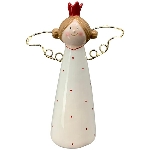Engel mit LED Chrissie, Dolomite, 6x13,5x17 cm