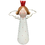 Engel mit LED Chrissie, Dolomite, 8,7x16,8x23,5 cm