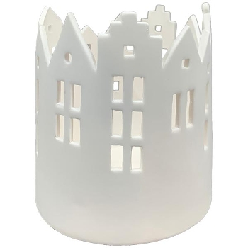 WindLicht Ivory, Porzellan, 13x13x13,6 cm