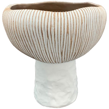 Übertopf DUR, beige, Zement, 15x15x15 cm