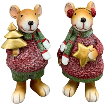 Maus Lilian, Polyresin, 5x4x9 cm
