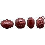 Vase GenT, rot, Porzellan, 4 sortiert