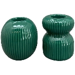 KerzenHalter GenT, grün, Porzellan, 5x5x6,5 cm, 5,5x5,5x6 cm