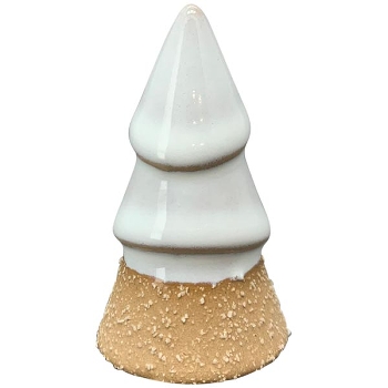 Baum Marta, creme/weiß, Porzellan, 3,5x3,5x6,3 cm